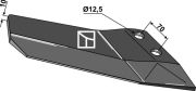 Ersatzflügel - rechts, für Howard, Kongskilde, Amazone, BBG, Lemken Smaragd - More 1