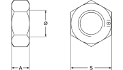 Hexagon nut, M24, DIN 934 - More 1