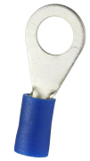 Quetschverbinder Ringform teilisoliert blau 6,5mm f. 1,5-2,5mm² (100 Stück) - More 1