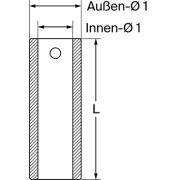 Einschweißbuchse L= 160 mm - More 1