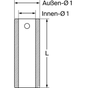 Welding bush L= 160 mm - More 1