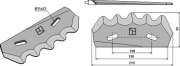 Futtermischwagen Messer rechts, 210 x 90 x 5 mm, für Strautmann - More 1