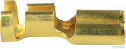 Flachsteckhülse Messing 6,3mm 2,5-6mm² (100 Stück) - More 1