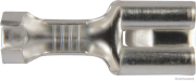 Flachsteckhülse Messing versilbert  6,3mm 1,0-2,5mm² (100 Stück) - More 1