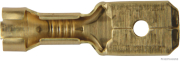 Flachsteckhülse Messing 6,3mm 1,0-2,5mm² (100 Stück) - More 1