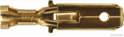 Blade receptacle, brass, 6.3 mm, 1.0-2.5 mm² (100 pieces) - More 1