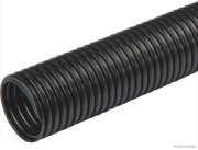 Corrugated pipe, Poyflex, closed, black, Ø 25.5/21.2 mm (50 metres) - More 1
