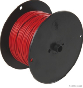 Electric cable, red, single core, FLY, 1x1.0 mm² (100m on spool) - More 1