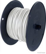 Electric cable, white, single-core, FLY, 1x1.5 mm² (100 m on spool) - More 1