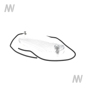 Diffusing lens clear w. Seal - More 1