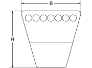 Keilriemen XPA X 1532 - More 1