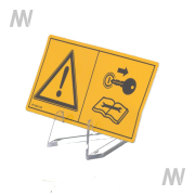 Warnaufkleber Schlepper aus - More 1