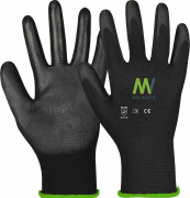 Assembly glove PU Black size 8, PU 100 - More 1