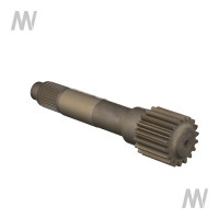Sun gear shaft 18 teeth, front axle Magnum