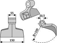 Hammerschlegel, für Agrimaster, Agromec, Agricom, Calderoni, Falconero, Maschio , Gaspardo, Muratori, Orsi, Sicma, Zappator, Zanon, Major