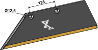 Schar-Hinterteil 15 x 150 mm SB45D L - links, für Lemken