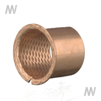 Bronze-Gleitlager mit Bund 55x50x50 mm