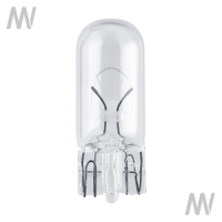 Glass base lamp, W5W, 12,V W2.1x9.5d, VE10