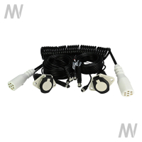 Cable set for drawbar trailer