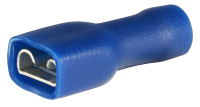 Flachsteckhülse isoliert blau 6,3mm f.1,5-2,5mm² (100Stück)