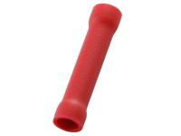 Stoßverbinder Rundsteckhülse isoliert rot 0,5-1,0mm² (100 Stück)