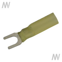 Schrumpf-Kabelschuh U-Form teilisoliert Gelb 1,5 - 2,5 mm²