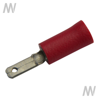 Flachstecker teilisoliert Rot 0,5 - 1,0 mm² VE: 100 St.