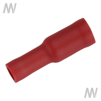 Rundsteckerhülse isoliert Rot 0,5 - 1,0 (mm²) VE: 100 St.