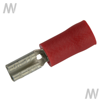 Flachsteckhülse teilisoliert Rot 0,5 - 1,0 mm²