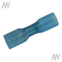 Schrumpf-Flachsteckhülse teilisoliert Blau 1,5 - 2,5 mm²