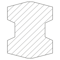 Silozinken gekröpft, L= 800 mm, M22 x 1,5 mm