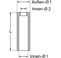 Welding bush L= 150 mm, cone= 35,9 mm