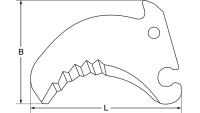 Ballenpressenmesser, 290 x 200 x 5 mm, für John Deere, Krone