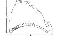 Ladewagenmesser, 475 x 350 x 5,5 mm, für Strautmann