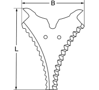 Ladewagenmesser, 320 x 249 x 5 mm, für Strautmann