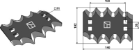 Futtermischwagen Messer rechts, 140 x 102 x 6 mm, für Faresin