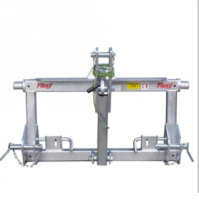 Rear-mount three-point adapter for implements with Euro-standard mounting, detachable / galvanized