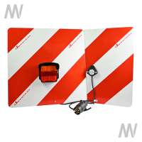 Warning sign set, LED, Left/right, two-sided, 423 x 423 mm