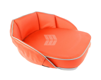 Seat cushion w/ low backrest, backrest, 12 cm