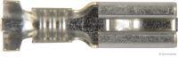 Blade receptacle, brass, 2.8 mm, 0.5-1.0 mm², (100 pieces)