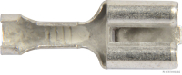 Flachsteckhülse Messing 6,3mm 0,5-1,0mm² (100 Stück)