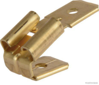 Connector, brass, 6.3 mm (100 pieces)