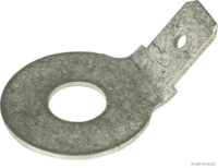 Connector plug, blade terminal, 6.3 mm, hole 6.3 mm (100 pieces)