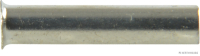 Cable end sleeve, uninsulated, copper, tin-plated, for 1.5 mm² (100 pcs)