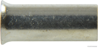 Cable end sleeve, uninsulated, copper, tin-plated, for 6 mm² (100 pcs)