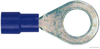 Quetschverbinder Ringform teilisoliert blau 8,4mm f. 1,5-2,5mm² (100 Stück)