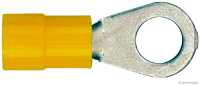 Quetschverbinder Ringform teilisoliert gelb 6,5mm f. 4,0-6,0mm² (50 Stück)