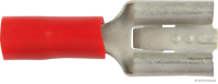 Blade receptacle, partially insulated, red, 8.0 mm, for 0.5-1.0 mm² (100 pieces)