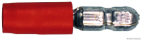 Rundstecker teilisoliert rot 4,0mm f. 0,5-1,0mm² (100 Stück)