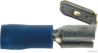 Steckverteiler Flachsteckhülse teilisoliert blau 6,3mm f. 1,5-2,5mm² (50 Stück)